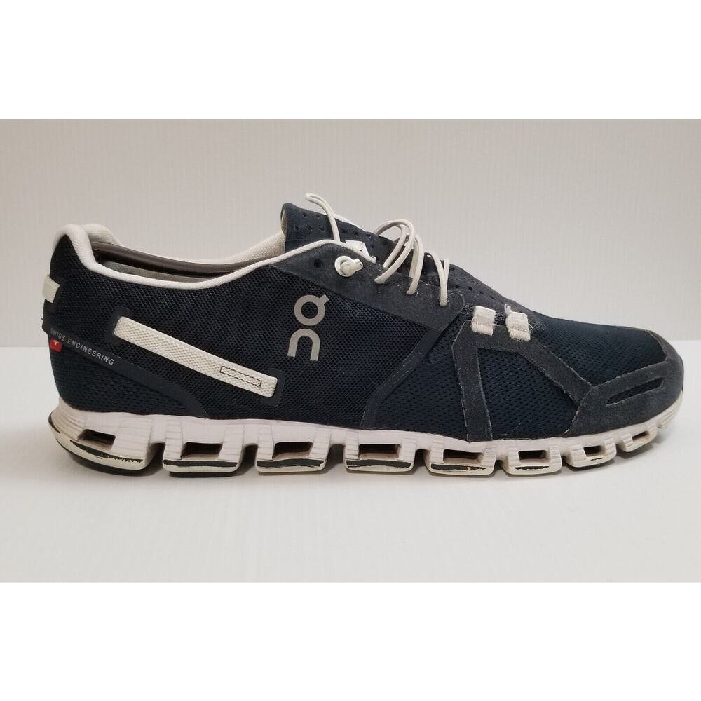 On Mens Navy White Cloud 5 Trail Running Hiking Outdoor Shoes US 10 M EU 44 READ